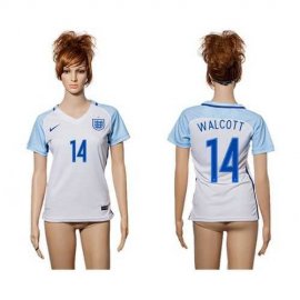 Womens England #14 Walcott Home Soccer Country Jersey