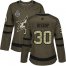 Adidas Dallas Stars #30 Ben Bishop Green Salute to Service Womens 2020 Stanley Cup Final Stitched NHL Jersey