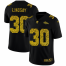 Denver Broncos #30 Phillip Lindsay Mens Nike Leopard Print Fashion Vapor Limited NFL Jersey Black