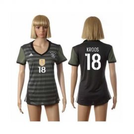 Womens Germany #18 Kroos Away Soccer Country Jersey