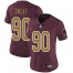 Nike Washington Football Team #90 Montez Sweat Burgundy Red Alternate Womens Stitched NFL Vapor Untouchable Limited Jersey