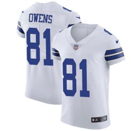Nike Dallas Cowboys #81 Terrell Owens White Mens Stitched NFL Vapor Untouchable Elite Jersey