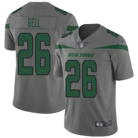 Nike New York Jets #26 LeVeon Bell Gray Mens Stitched NFL Limited Inverted Legend Jersey