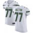 Nike New York Jets #77 Mekhi Becton White Mens Stitched NFL New Elite Jersey