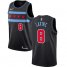 Mens Nike Chicago Bulls #8 Zach LaVine Black NBA Swingman City Edition 2018-19 Jersey