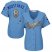 Kansas City Royals #8 Mike Moustakas Light Blue Womens 2015 World Series Champions Gold Program Cool Base Stitched MLB Jersey