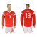 Russia #13 Jikia Red Home Long Sleeves Soccer Country Jersey