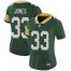 Nike Green Bay Packers #33 Aaron Jones Green Team Color Womens Stitched NFL Vapor Untouchable Limited Jersey
