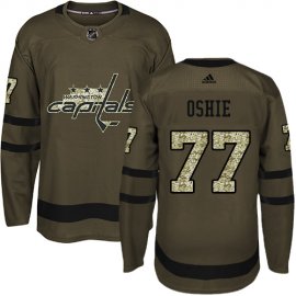 Adidas Washington Capitals #77 T.J Oshie Green Salute to Service Stitched NHL Jersey