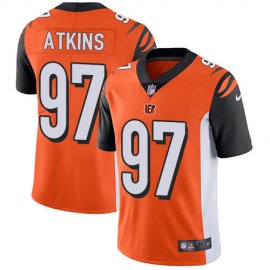 Nike Cincinnati Bengals #97 Geno Atkins Orange Alternate Youth Stitched NFL Vapor Untouchable Limited Jersey