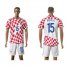 Croatia #15 Antolic Home Soccer Country Jersey