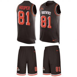 Nike Cleveland Browns #81 Austin Hooper Brown Team Color Mens Stitched NFL Limited Tank Top Suit Jersey