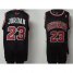 Chicago Bulls 23 jordan black jerseys Cheap