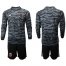 Mexico Blank Black Long Sleeves Goalkeeper Soccer Country Jersey