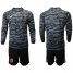 Mexico Blank Black Long Sleeves Goalkeeper Soccer Country Jersey