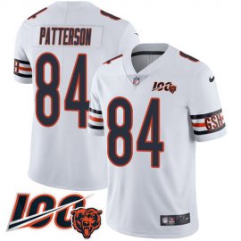 Nike Chicago Bears #84 Cordarrelle Patterson White Mens Stitched NFL 100th Season Vapor Untouchable Limited Jersey