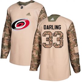 Adidas Carolina Hurricanes #33 Scott Darling Camo Authentic 2017 Veterans Day Stitched Youth NHL Jersey