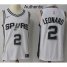 Mens Nike San Antonio Spurs #2 Kawhi Leonard White NBA Authentic Association Edition Jersey
