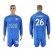Leicester City #26 Mahrez Home Long Sleeves Soccer Club Jersey