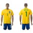 Brazil #1 Alisson Home Soccer Country Jersey