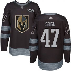 Adidas Vegas Golden Knights #47 Luca Sbisa Black 1917-2017 100th Anniversary Stitched NHL Jersey