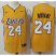 Nike Los Angeles Lakers #24 Kobe Bryant Gold NBA Swingman Jersey
