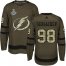 Adidas Tampa Bay Lightning #98 Mikhail Sergachev Green Salute to Service Youth 2020 Stanley Cup Champions Stitched NHL Jersey
