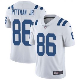 Nike Indianapolis Colts #86 Michael Pittman Jr. White Mens Stitched NFL Vapor Untouchable Limited Jersey