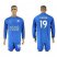 Leicester City #19 Slimani Home Long Sleeves Soccer Club Jersey
