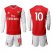 Arsenal #10 Ozil Red Home Long Sleeves Soccer Club Jersey