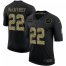 Carolina Carolina Panthers #22 Christian McCaffrey Mens Nike 2020 Salute To Service Camo Limited NFL Jersey Black