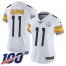 Nike Pittsburgh Steelers #11 Chase Claypool White Womens Stitched NFL 100th Season Vapor Untouchable Limited Jersey