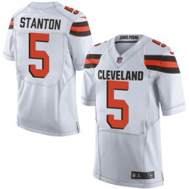 Nike Cleveland Browns #5 Drew Stanton Jr White Mens Stitched NFL New Elite Jersey
