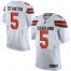 Nike Cleveland Browns #5 Drew Stanton Jr White Mens Stitched NFL New Elite Jersey