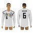 Germany #6 KHEDIRA Home 2018 FIFA World Cup Long Sleeve Thailand Soccer Jersey