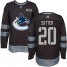 Adidas Vancouver Canucks #20 Brandon Sutter Black 1917-2017 100th Anniversary Stitched NHL Jersey