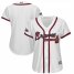 Atlanta Braves Majestic Womens 2019 Postseason Official Cool Base Team Jersey White