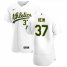 Oakland Athletics #37 Jonah Heim Mens Nike White Home 2020 Authentic Player MLB Jersey
