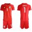 Mexico #1 Corona Red Goalkeeper Soccer Country Jersey