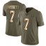 Nike Indianapolis Colts #7 Jacoby Brissett Olive/Gold Mens Stitched NFL Limited 2017 Salute To Service Jersey