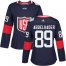 Team USA #89 Justin Abdelkader Navy Blue 2016 World Cup Womens Stitched NHL Jersey
