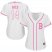 Boston Red Sox #14 Jim Rice White/Pink Fashion Womens Stitched MLB Jersey