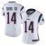 Nike New England Patriots #14 Mohamed Sanu Sr White Womens Stitched NFL Vapor Untouchable Limited Jersey