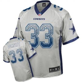 Nike Dallas Cowboys #33 Tony Dorsett Grey Mens Stitched NFL Elite Drift Fashion Jersey