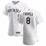 Colorado Rockies #8 Josh Fuentes Mens Nike White Home 2020 Authentic Player MLB Jersey