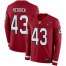 Nike Arizona Cardinals #43 Haason Reddick Red Team Color Mens Stitched NFL Limited Therma Long Sleeve Jersey