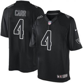 Nike Las Vegas Raiders #4 Derek Carr Black Mens Stitched NFL Impact Limited Jersey