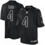Nike Las Vegas Raiders #4 Derek Carr Black Mens Stitched NFL Impact Limited Jersey