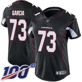 Nike Arizona Cardinals #73 Max Garcia Black Alternate Womens Stitched NFL 100th Season Vapor Untouchable Limited Jersey