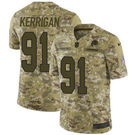 Nike Washington Football Team #91 Ryan Kerrigan Camo Youth Stitched NFL Limited 2018 Salute to Service Jersey